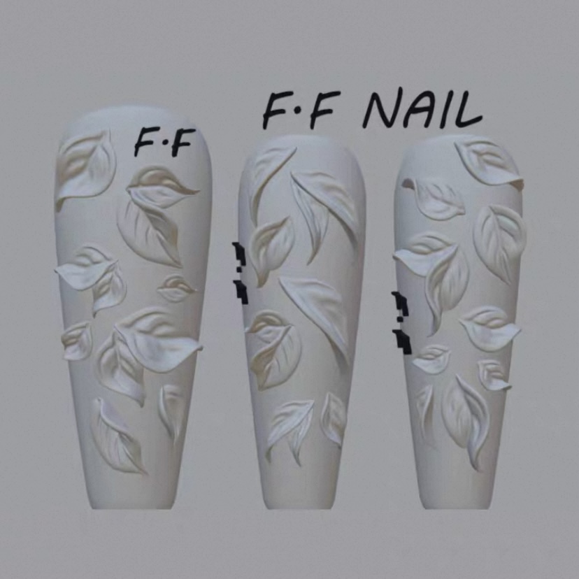 【美甲模具】枫枫模具碧叶模具叶子蝴蝶模具美甲浮雕美甲模具