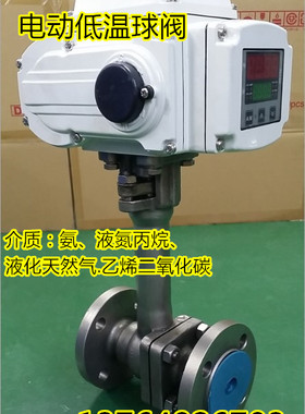 沪工 DQ941F-16P 电动低温球阀 -196 乙烯丙烷液氮低温球阀 DN15