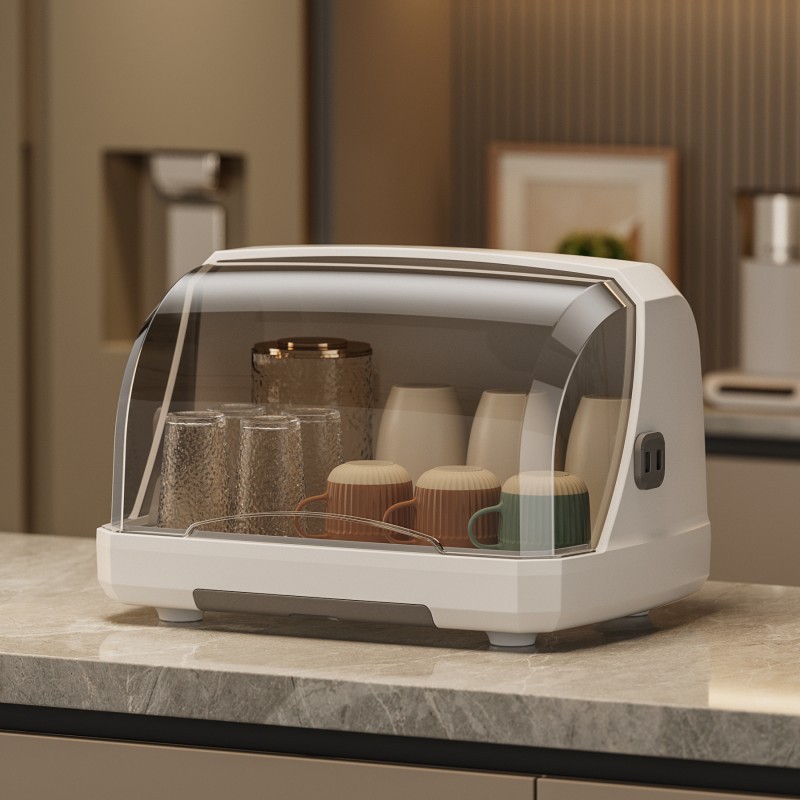 杯子收纳置物架桌面水杯收纳盒防尘玻璃杯茶杯托盘沥水杯架子杯架