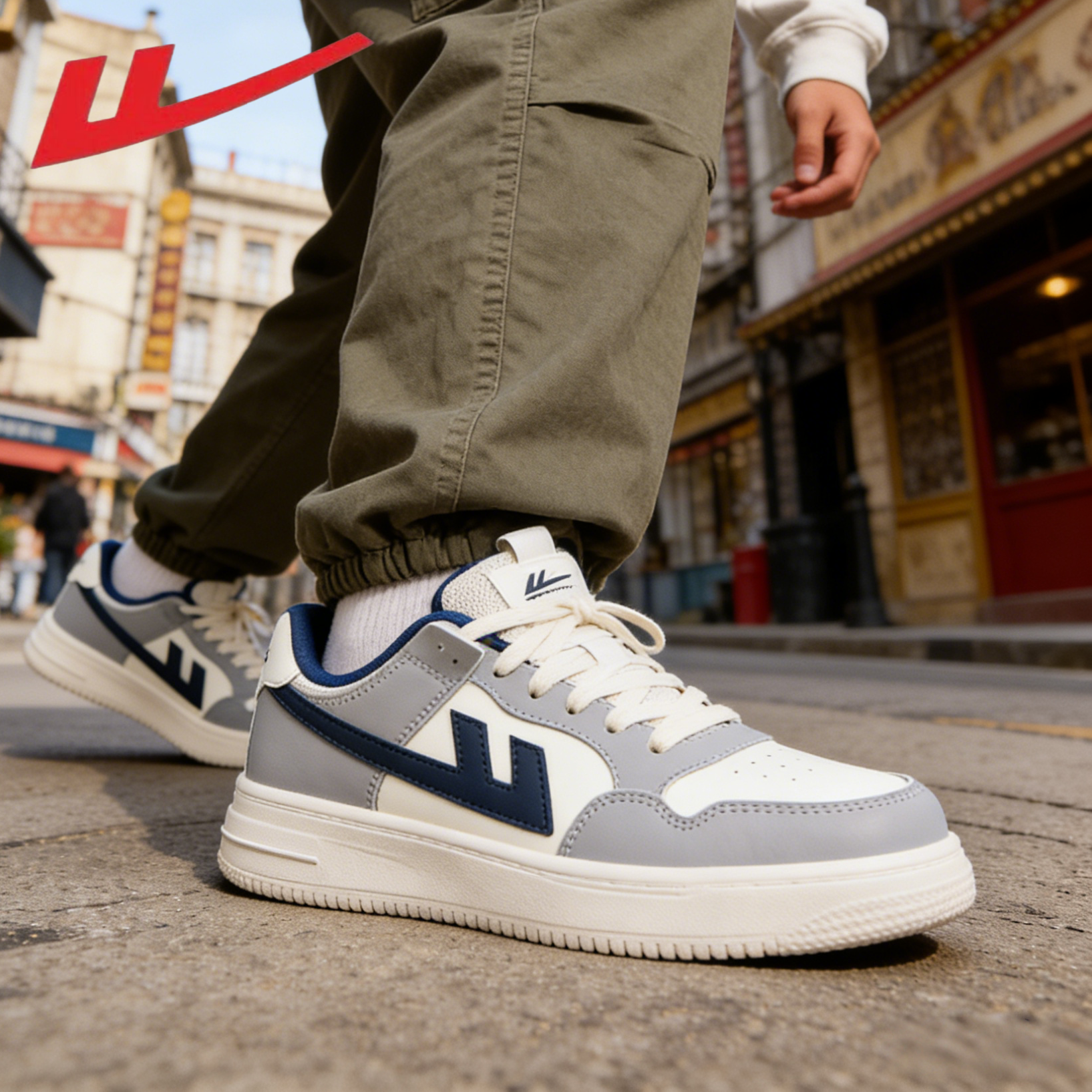 回力男鞋运动板鞋春季2026新款鞋子男百搭低帮休闲鞋大LOGO鞋