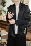 汉元素青年斜襟汉服上衣敦煌刺绣大码茶服外套复古风唐装Y12-P50，男装民族服装，星座301D-2(原钱塘4011)