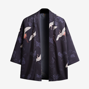 日系七分袖和服开衫 薄款半袖衬衣道袍 防晒衣 QT4011-11-P20图片