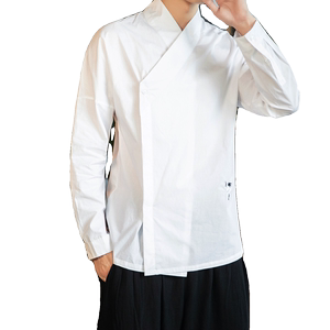 新中式平铺大码中性时尚衬衫交领轻奢改良汉服元素打底上衣 -C303图片