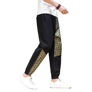 哈伦裤大码男韩版宽松百搭小脚裤九分风休闲裤子 K26-P30图片