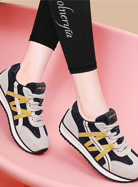 华夫阿甘鞋女款ins潮2025新款冬季加绒软底舒适超轻便休闲运动鞋