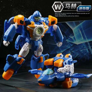 托宝战士迷你版玩具儿童男孩飞机变形马赫机器人拖宝兄弟战神机甲