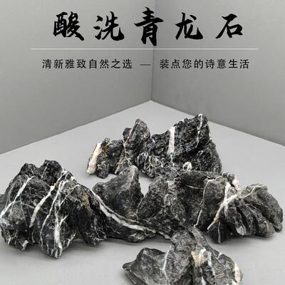 青龙石鱼缸造景材料天然摆件