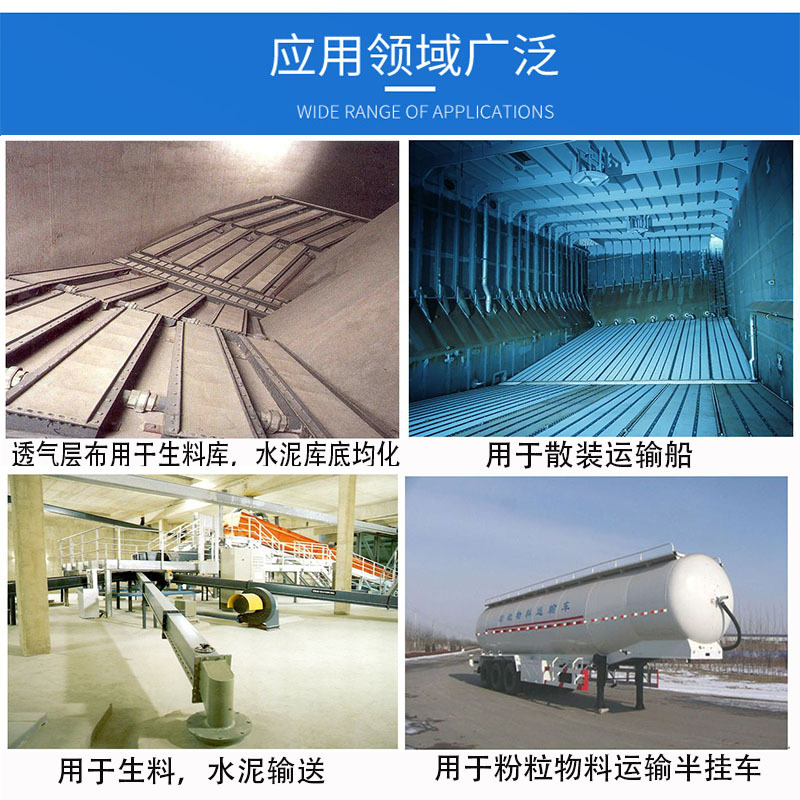 斜槽透气布 电厂水泥厂输送透气层布气化散装工业空气斜槽帆布