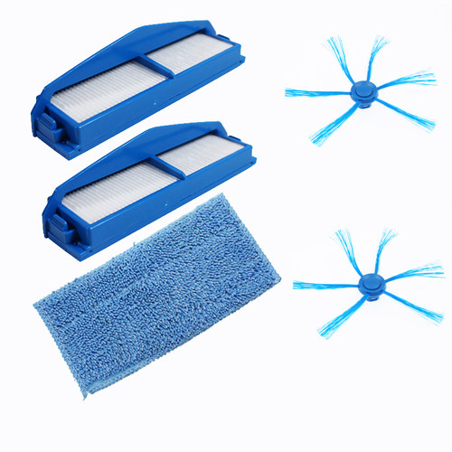 适配飞利浦扫地机器人FC8007/8792/8794/8796滤芯网边刷抹布配件