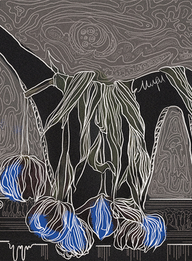 CII Inspiration瞬差 街头#04潮牌版画31cm-蓝色花束的夜晚