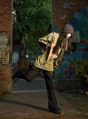 CII Inspiration瞬差-欧美街头创意#10 潮牌印花绿色T恤-漫漫原野