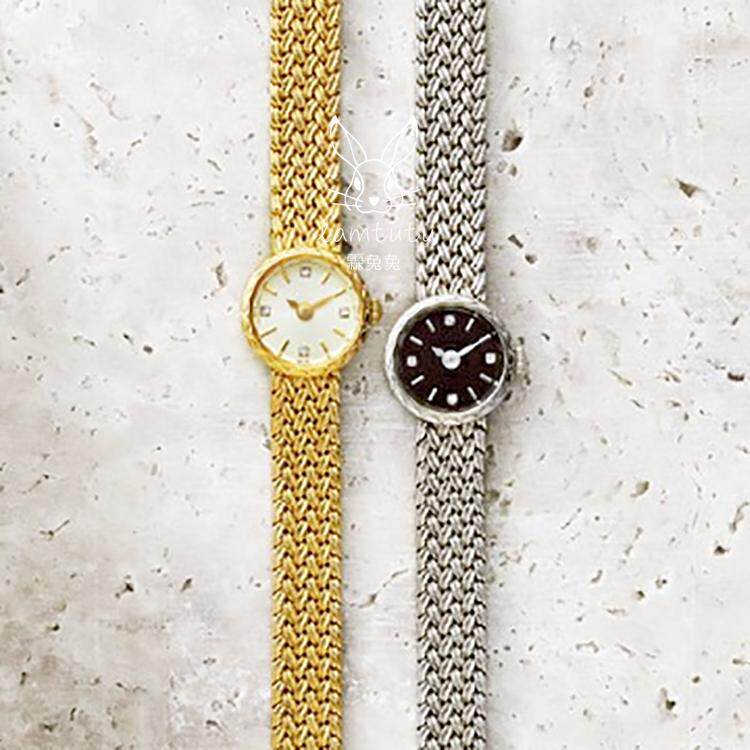 超值返场agete麦穗小金表 复古手链手表日本圆形金色日韩女士腕表