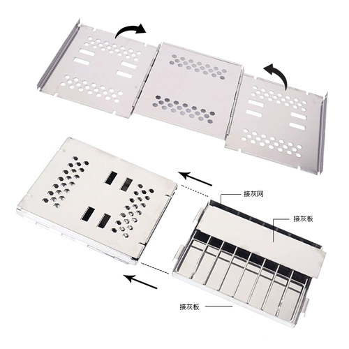 Новый наружный мини -мини -нержавеющая сталь складная барбекю для барбекю для барбекю