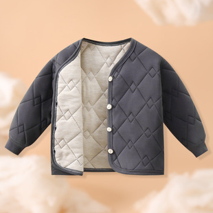 儿童保暖校服神器学生内胆秋冬新款 男童夹棉女童加厚外套棉衣童装