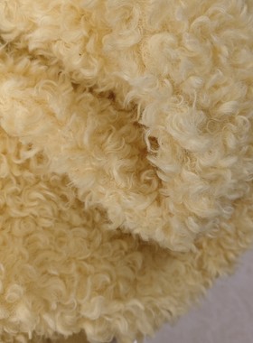 芭莎羊绒圈毛绒绒仿羊毛圈圈毛绒布料托斯绒毛羊羔绒服装手工diy