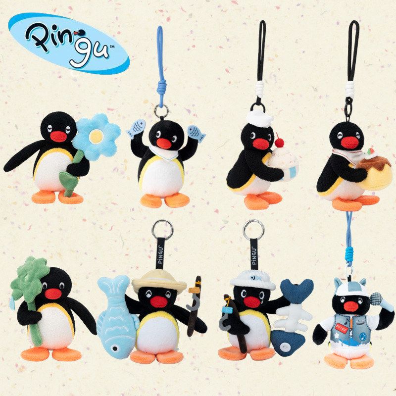 正版pingu企鹅挂件玩偶书包挂饰