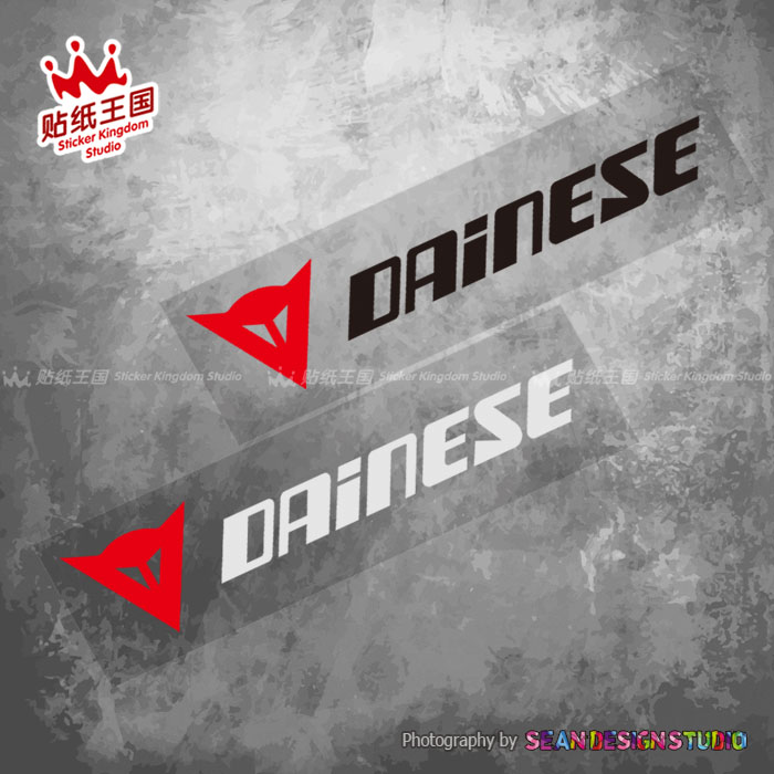 意大利 Dainese 丹尼斯 摩托车改装贴纸车贴 电摩防水反光贴花 03