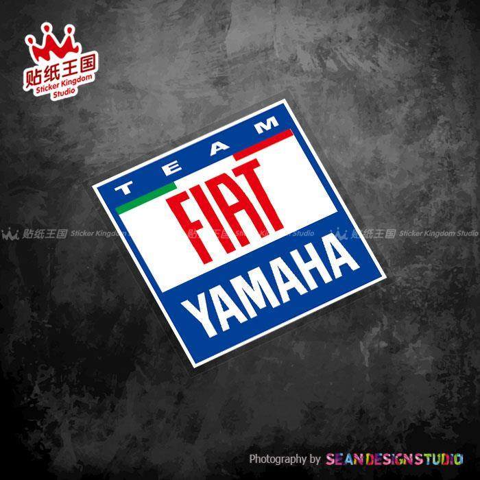motogp YAMAHA 雅马哈Fiat车队罗西R1 R3 R6 R7赞助商反光贴纸 01