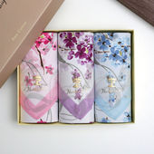 43厘米女士纯棉印花手帕老式 怀旧薄款 吸水擦汗手巾便携方巾手绢