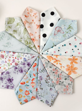 女士纯棉手帕全棉柔软舒适薄款手绢老式怀旧吸水擦汗手巾跨境热卖