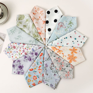 怀旧吸水擦汗手巾跨境热卖 女士纯棉手帕全棉柔软舒适薄款 手绢老式