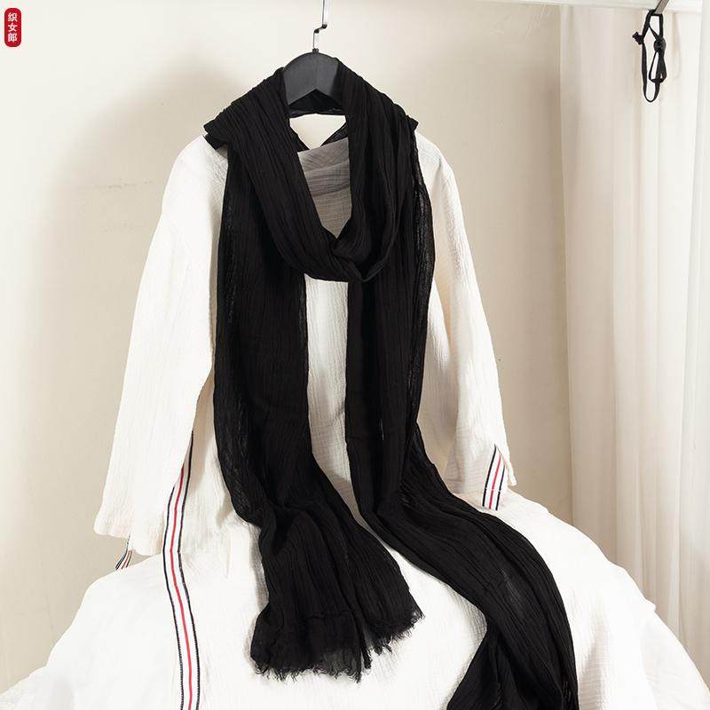 超大棉麻围巾女春秋冬加大超长款旅行拍照沙漠披肩丝巾夏黑色围脖,服饰配件/皮带/帽子/围巾,围巾/丝巾/披肩,淘宝优惠券,粉丝福利购,淘宝优惠卷