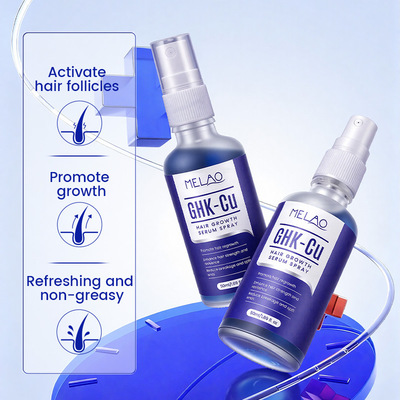 跨境现货蓝铜肽头发护理精华喷雾 Hair Growth Serum Spray