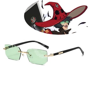 罪恶装备cos埃尔弗特cosplay道具眼镜墨镜太阳眼镜绿色