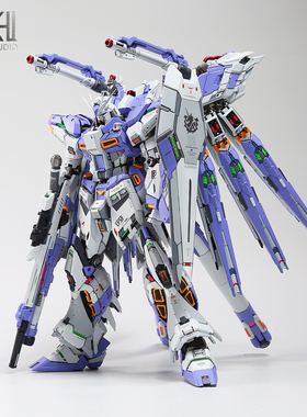 星海板喷 VT V-TIGER 威虎海牛 牛育胶GK造型  合金骨架高达成品