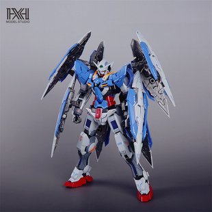GUNDAM 八盾 模型 改色喷涂 能天使高达 EXIA 100 拼装 万代