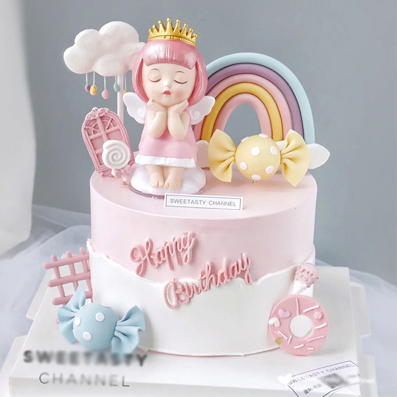 网红安妮天使宝贝蛋糕装饰摆件宝宝周岁生日可爱公主萌系女孩配件,节庆用品/礼品,蛋糕/烘焙装饰用品,淘宝优惠券,粉丝福利购,淘宝优惠卷