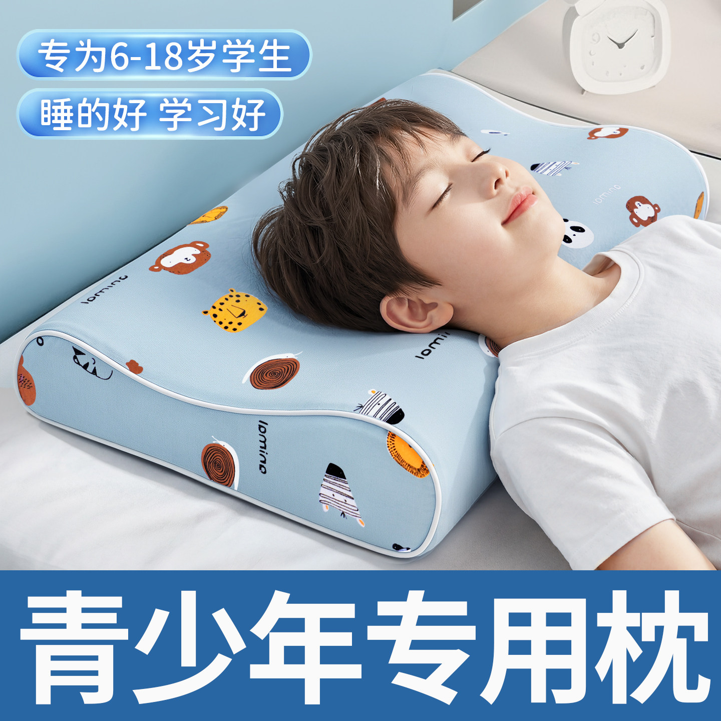 【青少年专用】护颈椎助睡眠枕头图片