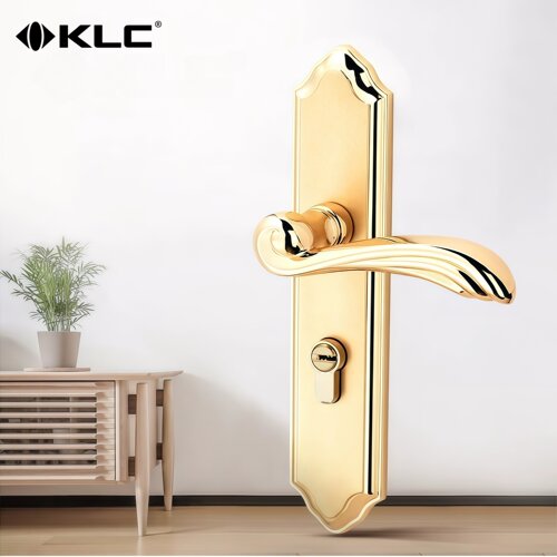 klc卫生间轻奢真金三件套房门锁