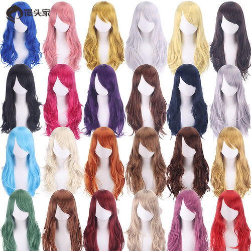 长卷发馒头家70CM卷发动漫假发