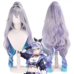 馒头家 cosplay假发 SP银狼LV.999 混玉米须加厚 崩坏星穹铁道