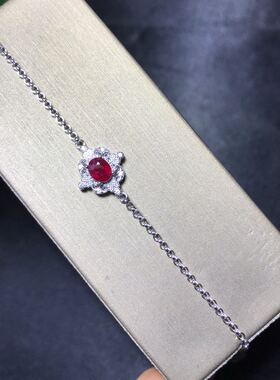 福利特惠银镶宝石尺寸4*5mm手链
