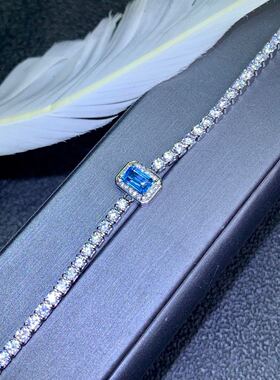 新款天然瑞士蓝蓝托帕