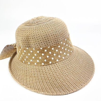 草帽女夏天大沿帽出游遮阳帽防紫外线百搭时尚妈妈帽女士太阳帽
