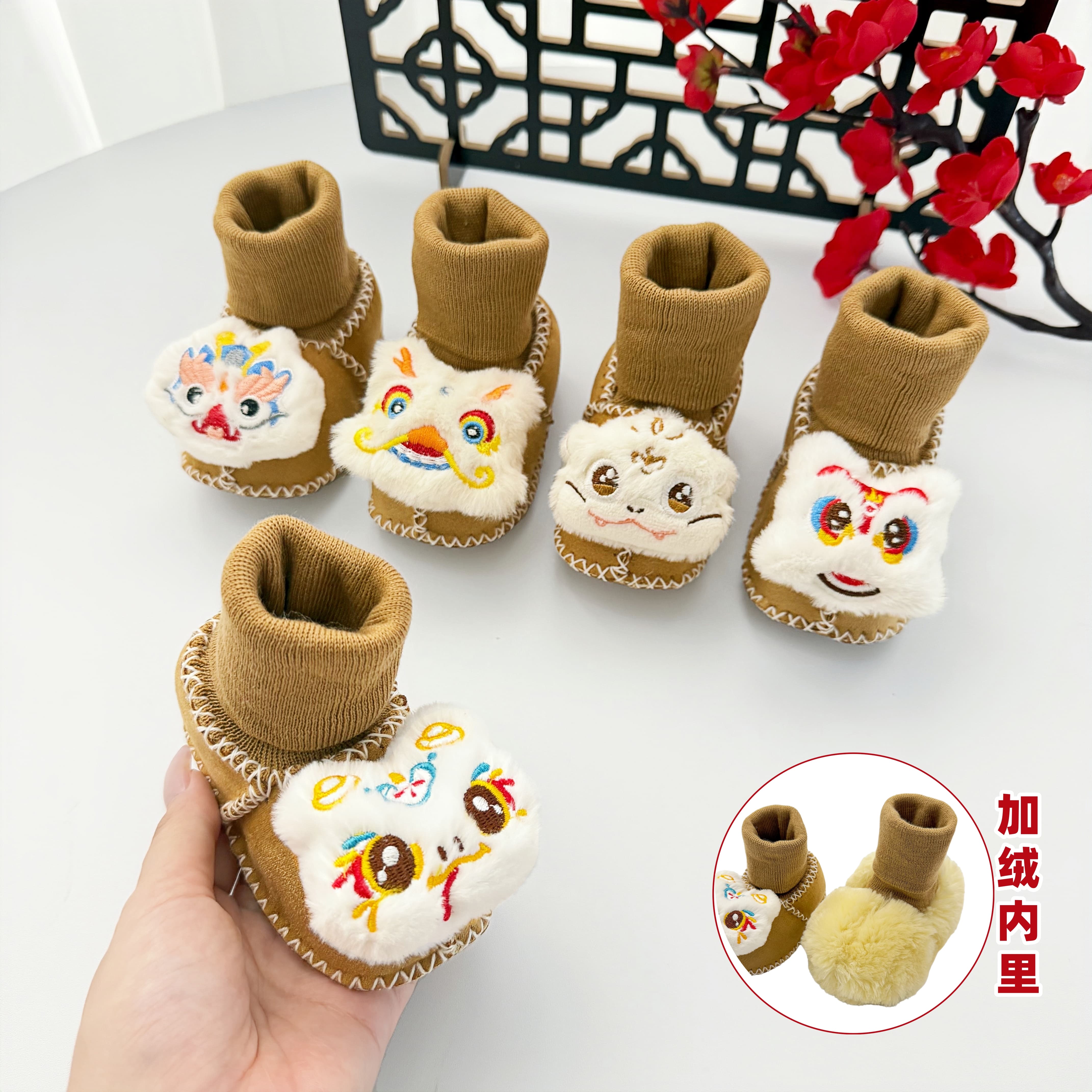 婴幼儿鞋子秋冬款宝宝保暖步前鞋