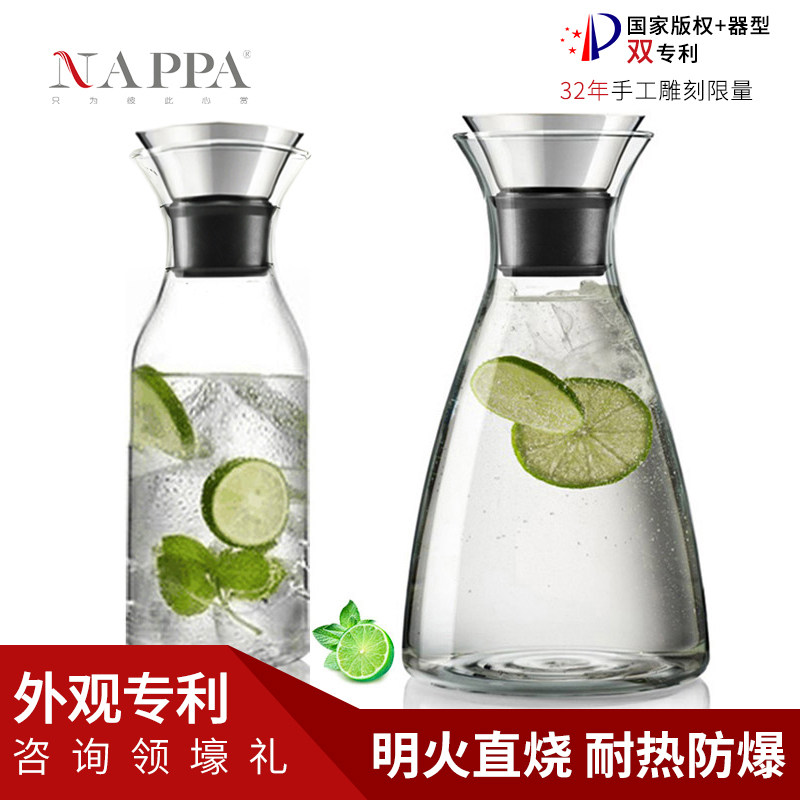 NAPPA茶杯水壶套装轻奢耐高温防爆凉水壶玻璃大容量茶壶家用客厅在类目 餐饮具, 杯子/水杯/水壶, 冷水壶中 - 来自Buy2taobao.com提供专业的淘宝代购服务