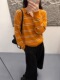 女宽松圆领套头打底外穿毛衣 毛针织衫 韩版 慵懒风条纹长袖