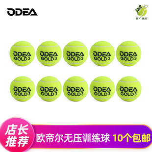 Odear欧帝尔网球dd3网球球散装 初学者训练球耐打无压高弹性练习球