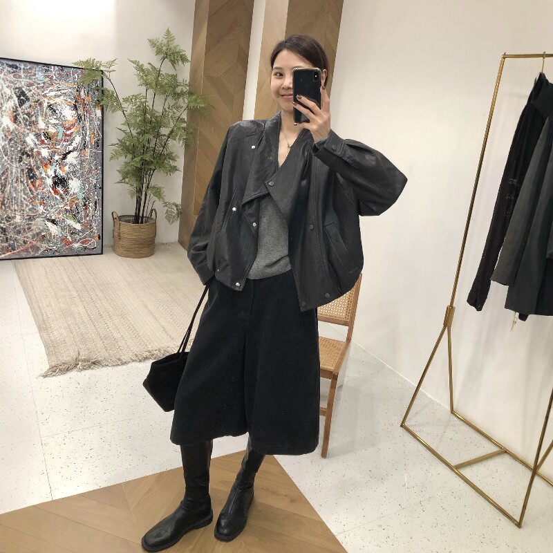 2026秋季新款韩系酷飒时尚皮衣外套女高级感百搭气质pu皮夹克上衣
