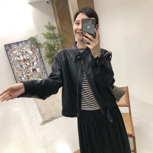 2026秋季新款立领酷飒时尚皮衣外套女高级感百搭气质pu皮夹克上衣