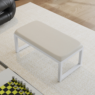 轻奢小凳子换鞋凳门口穿鞋凳餐桌茶几板凳方凳软包增高矮坐凳