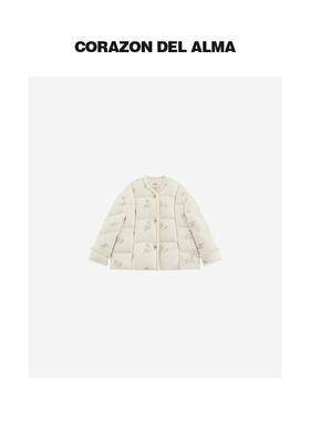 【琼芳】高奢气质年款新中式提花毛领+进口95鹅绒国风羽绒服-5249