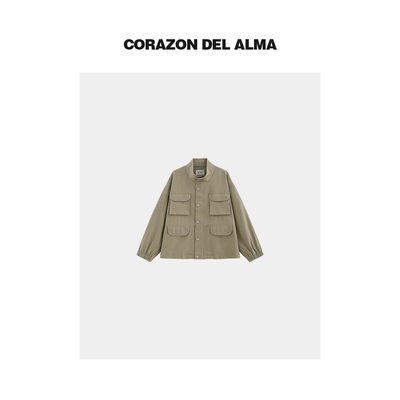 复古立领廓形密歇根外套