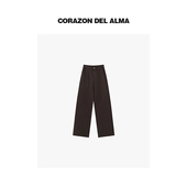 复古老钱风活性染彩牛全棉牛仔百搭显瘦直筒神裤 朱古 667004