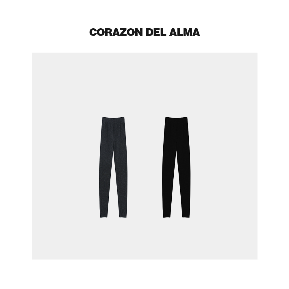 高腰显瘦无缝一体打底裤