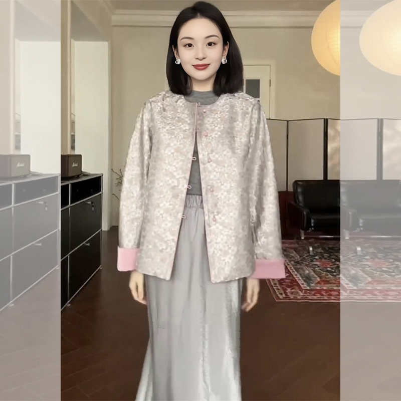 新中式国风宋锦外套女春秋